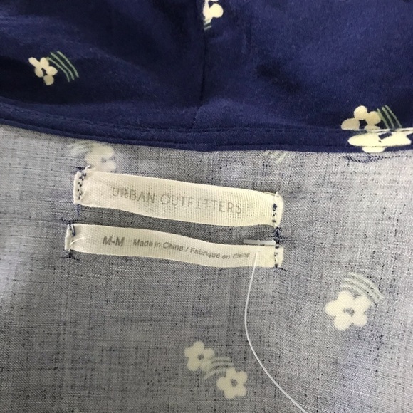 Urban Outfitters Blue Floral Ruffle Wrap D128 - Picture 7 of 7